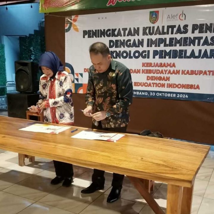 MoU dinas pendidikan kabupaten jombang dan alef education Indonesia